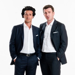 il sorriso di Padre Pino con Ficarra e Picone