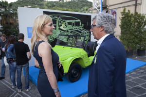 Luisella Costamagna con Paolo Siani