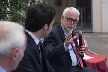 Vincenzo Lombardo (procuratore di Catanzaro), Enzo Ciconte e Antonio Liotta (foto di Mario Spada)