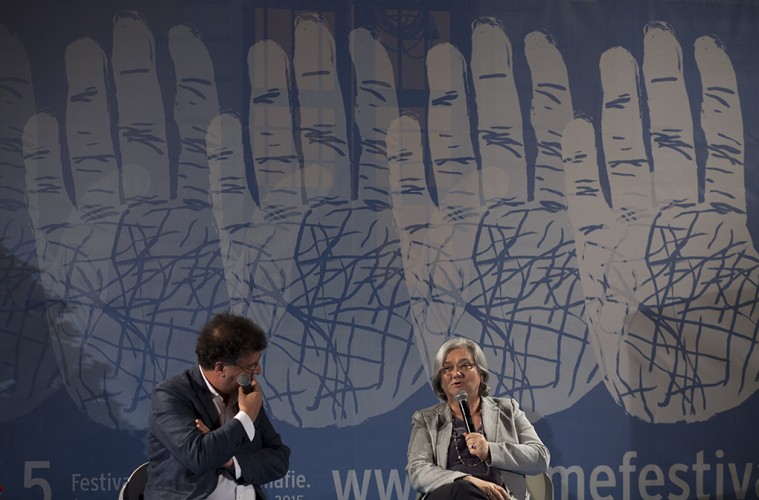 Rosy Bindi e Gaetano Savatteri (foto di Mario Spada)